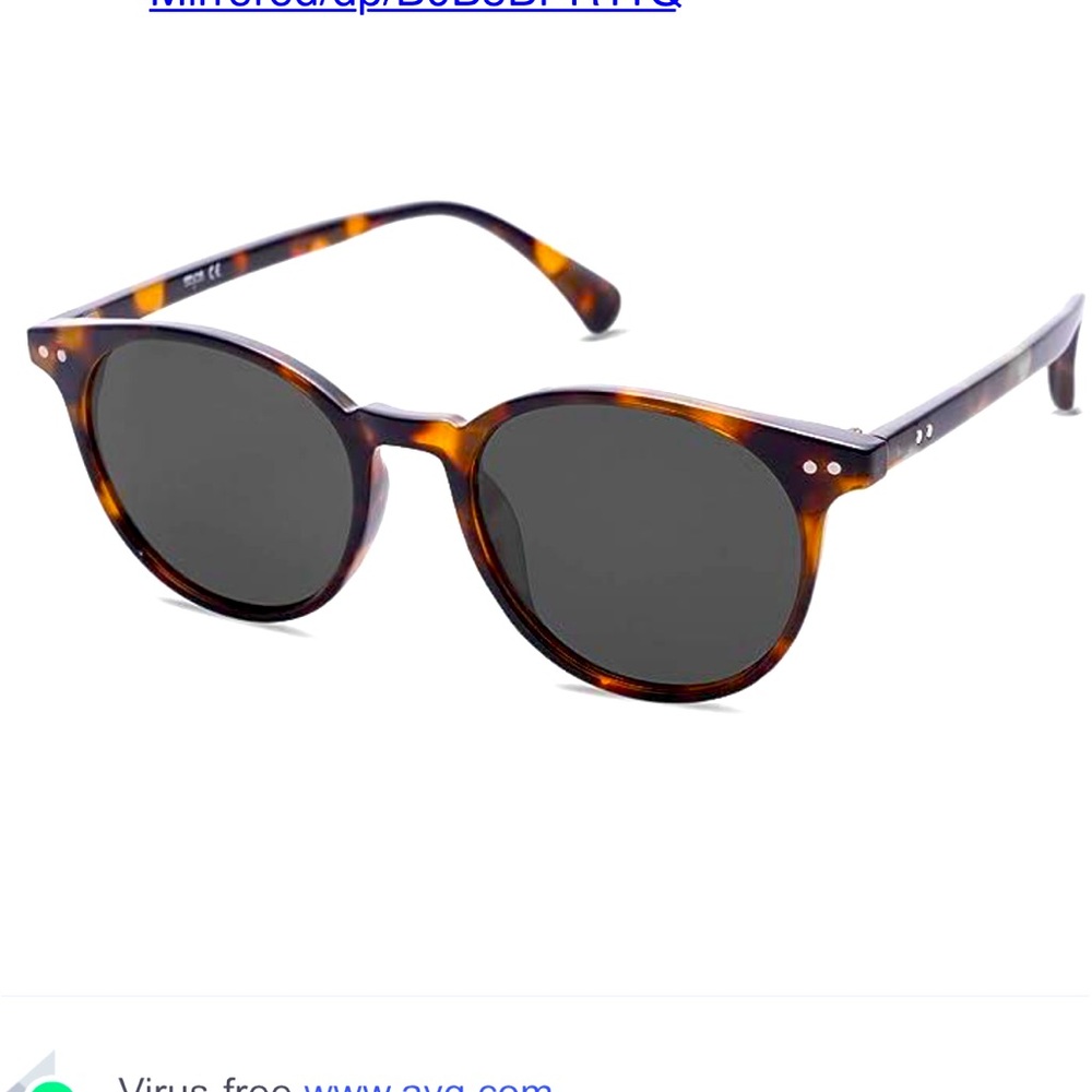 COPY - COPY - Havana Style Small Round Polarized Sunglasses Women /mens 
TAC PO…